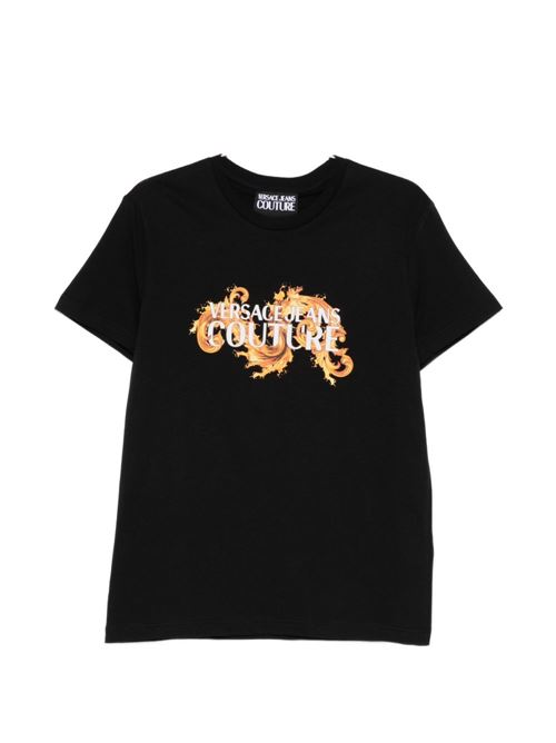 T-shirt uomo con stampa Versace jeans Couture | 80GAHE02CJ00EG89